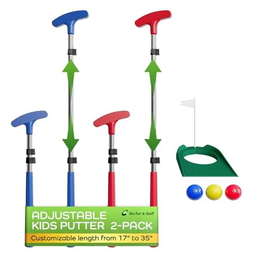 Adjustable Kids Golf Putter and Accessories