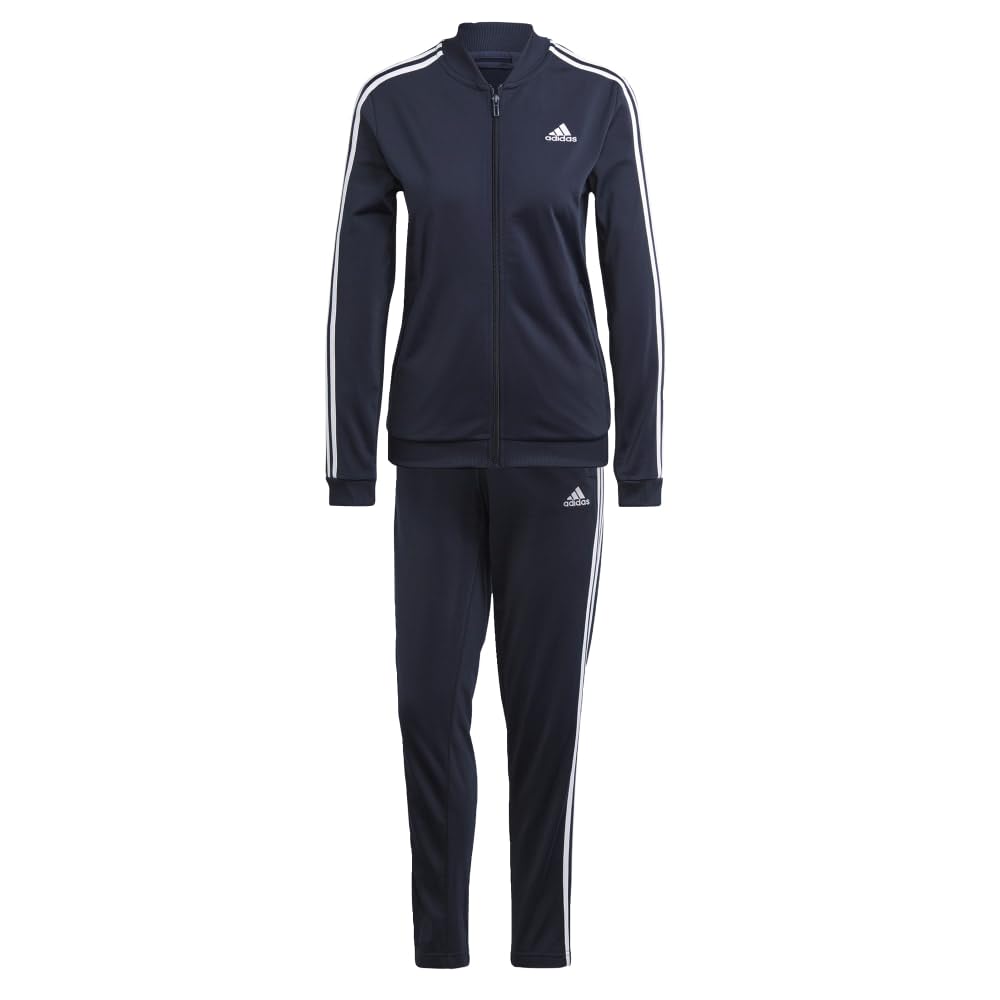 adidas Womens Essentials 3-stripes Track Suit, Legend Ink, Medium