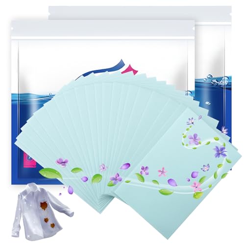 100 Stück Waschmittel Blätter, Waschmittelblätter, Waschblätter für die Waschmaschine, Eco Waschstreifen für Alle Wäschen, Perfekt als Reisewaschmittel
