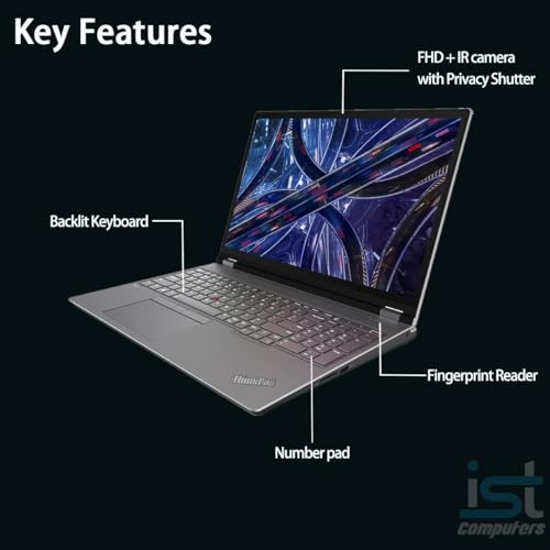 Image of Lenovo ThinkPad P16 Mobile Workstation Laptop (16 inch UHD+ 4K+, NVIDIA RTX 3500 Ada 12GB, Intel Core i7-14700HX, 64GB DDR5, 2TB SSD) for Engineer, Architect, Designer, Fingerprint, IST Hub, Win 11 Pro