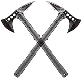 [page_title]-Elf Monkey Doppelpack Tactical Tomahawk Camping Axt 40 cm lang schwarz Outdoor Survival ABS Kunststoff Griff mit Gürtelholster Scharf Beil Dead