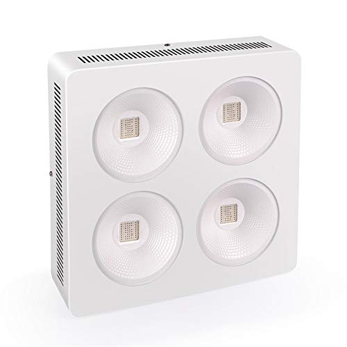 Seedling Plant Lamp 800W COB LED Grow Light Full Spectrum with 4 Large Hole for Indoor Hydroponic Plants Veg and Flower Dual Growth and Bloom Switches Growing Lamps Gardening Plug UK