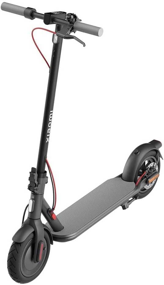 Xiaomi Mi Electric Scooter 4 with handlebars attached, front 3/4 view