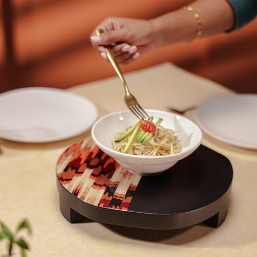 Image of Acacia Wood Riser /Trivet for Hot Pots & Pans - Heat-Resistant - Non-Slip, Durable