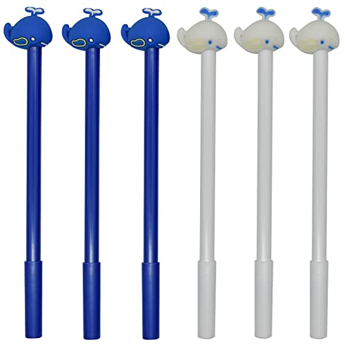 Maydahui かわいい 鯨 くじら 動物 ボールペン 12本セット 0.5mm Kインク ジェルボールペン おしゃれ クジラ 文房具 筆記用 子供 学生 オフィス プレゼント