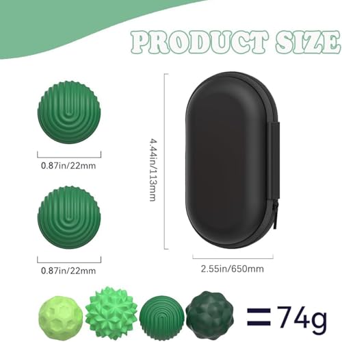 8PCS Magnetic Fidget Balls (8 Stück), Magnetkugeln Stressball Silikon Magnetische Sensorik Bälle Spielzeug, Sensorisches Spielzeug Anti Stress Stimming Sensory Fidget Toys für Erwachsene ADHS (Green)