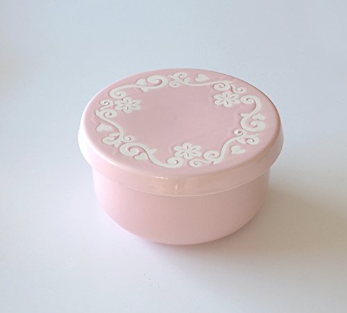 ピンクの陶器製おひつ 木製蓋付き Amazon｜パーシーウェルス 可愛いおひつ 2合 (ピンク) 約径16×全幅17.5