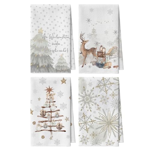 Artoid Mode Schneeflocken Bäume Geschenke Rentier Bar Weihnachten...