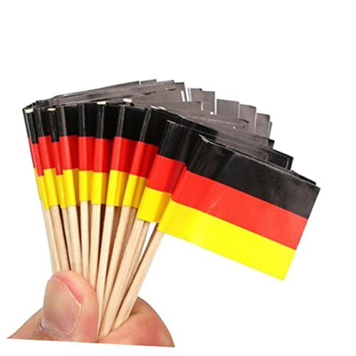 National Flag Toothpicks 400 Pcs Paper Wood Decorative Picks | Cakes and Fruits, Mixed Styles, Lovely Party Accents, for Bakers and Bartenders Random Style
