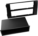 Color: Negro. AERZETIX: Marco adaptador 1DIN cubierta plástica moldeado para el cambio de autoradio original con un radio estándar del coche vehículos automóvil