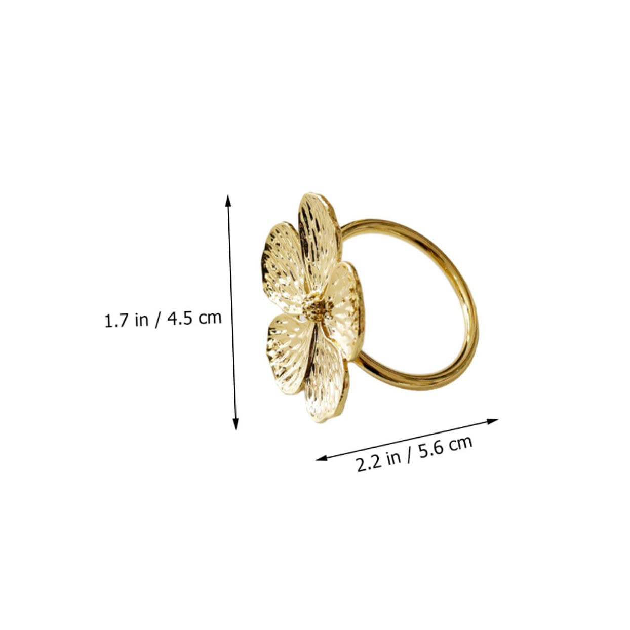PRETYZOOM 18piezas Anillo De Servilleta Floral Decoración Elegante para Bodas y Eventos Formales Adorno De Mesa Resistente y Ligero