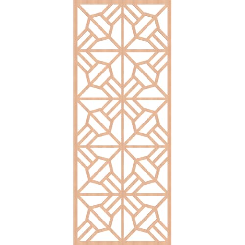 Image of Auburn Decorative Pierced Fretwork Wood Wall Panels, 35 3 /8 inchW x 89 3 /8 inchH x 3 /8 inchT, Alder