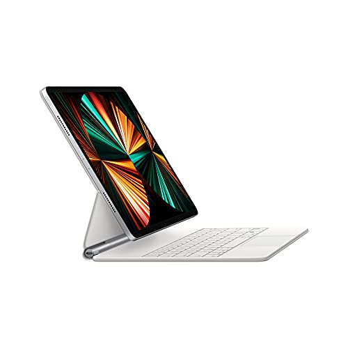 Image of Apple Magic Keyboard Folio: iPad Keyboard and case for iPad (10th Generation), Detachable Two-piece Design that attaches magnetically, Built-in trackpad, Korean - White