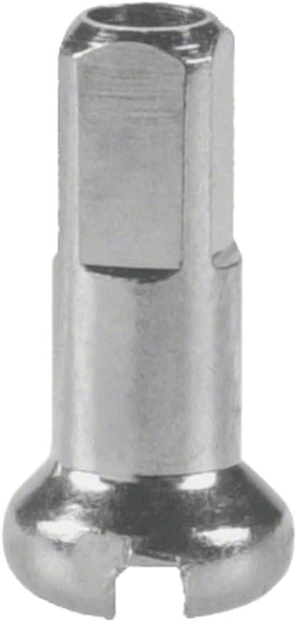 Replacement Compatible with DT Swiss Brass Spoke Nipples 1.8 x 12mm - Silver, Durable, Traditional Bicycle Bike
