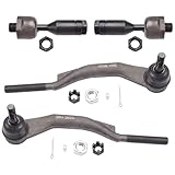 ASTARPRO 4pc Replacements for Front Inner And Outer Tie Rod End Compatible with Buick Rainier/SSR/Tr