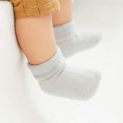 Baby Socks,Mossio 6 Pack Newborn Socks Non Skid Crew