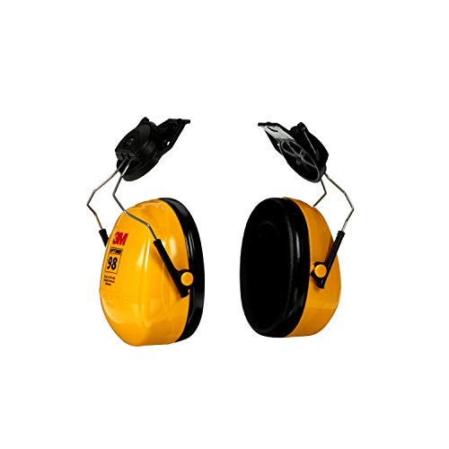 3M PELTOR Hearing Protection Optime 98 Ear Muffs, Cap Mount, H9P3E, NRR 23 - image 2