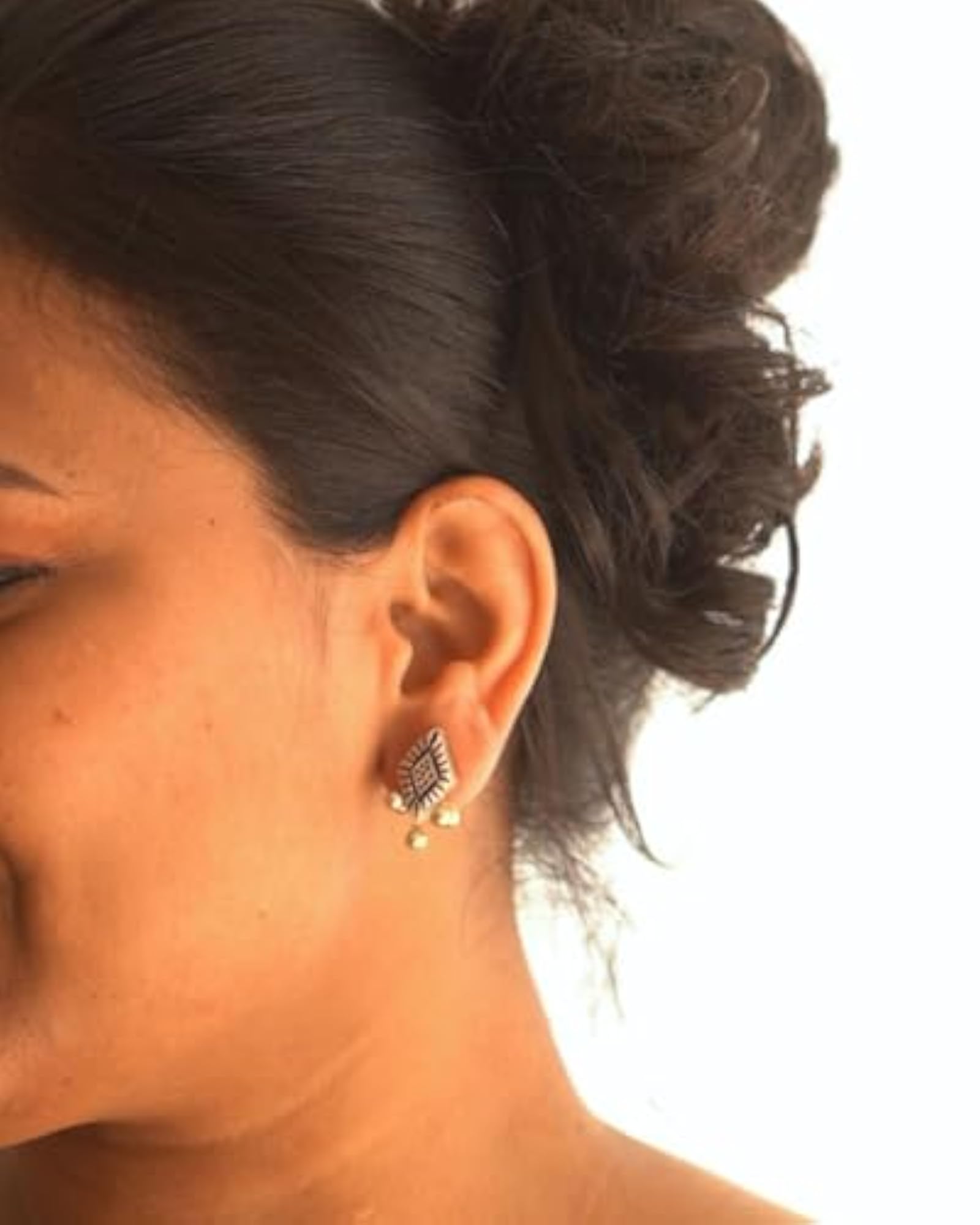 Handcrafted Terracotta Stud Earrings