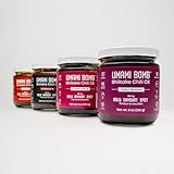 Umami Bomb All Purpose Shiitake Chili Oil Sauce | Savory & Delicious Medium, Hot, Extra Hot, Tingly Sichuan & Sweet Heat Chili Oil | All Natural, Vegan, Low Sodium, Preservative Free | Proudly Made in