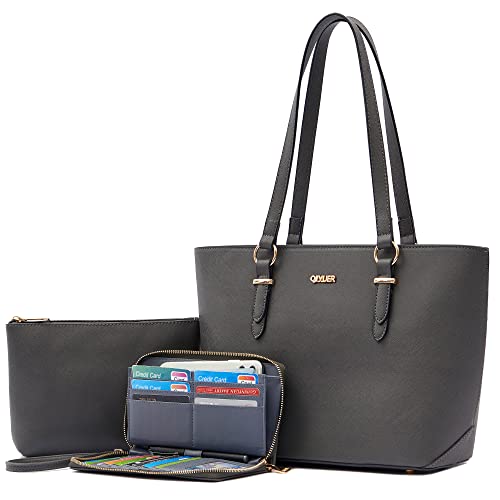 Image of Purses And Wallets Set For Women Work Tote Satchel Handbags Shoulder Bag Top Handle Totes Purse With Matching Wallet