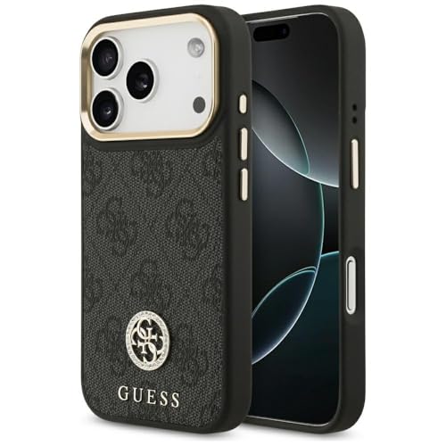 Coque Guess iPhone 17 Pro MagSafe Noir Idéale en Soignée
