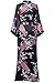 BABEYOND Kimono de Seda Vestido de Satén Kimono Pavo Real Novia Pijamas...