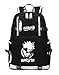 Produktbild Cosstars Naruto Anime Leuchtend Backpack Schüler Schultasche Laptop Rucksäcke Freizeittasche Daypack Schwarz/Leuchtend 2