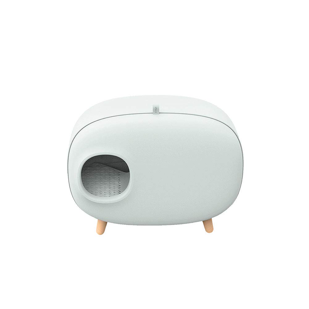 Lettiera per Gatti Autopulente Automatica, Toilette per Gatti Super Grande Semi-Chiusa, Lettiera per Gatti Antispruzzo A Deodorante,Blu