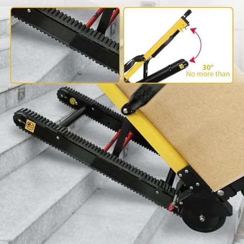 Carretilla eléctrica para escaleras con ruedas de goma miniatura 6