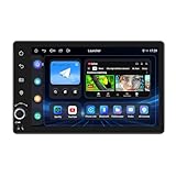 Joying Car Radio with CarPlay & Android auto, 7 inch Single Din Car Stereo Android 13 Head Unit 4GB+64GB with Bluetooth, AM/FM Radio, Mirror Link, Volume Knob(JY-UTS03N4-B)