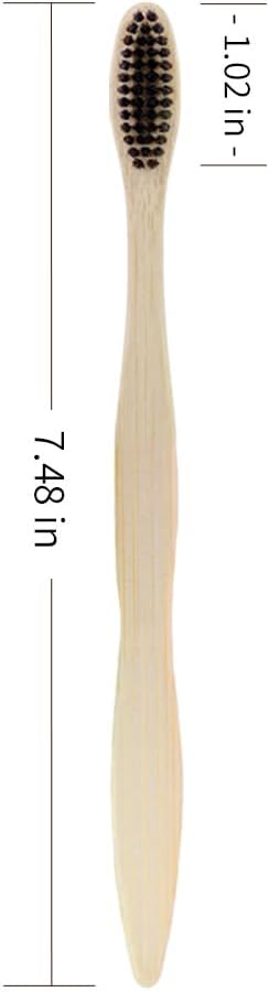DR PERFECT 4 Pieces Bamboo Toothbrush with Medium Horse Bristles image 2