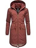 Ragwear Damen Winterjacke Kurzmantel Parka mit Kapuze Crescend Terracotta Gr. M