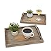 Decorative Ottoman Serving Tray - Kitchen/Coffee Table/Home Decor/Breakfast Trays - Wooden Server Platter - Rustic Country Platters - Wood Server - Farmhouse Decor - Kitchen Decor - Wood Platter