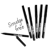 Tackie Markers Fine Point Black 6-Pack: Smudge-Free Markers for Dry-Erase Whiteboards. Erases with...