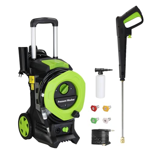 Winado Electric Pressure Washer 3380PSI, Max 2.0 GPM Power Washer ...