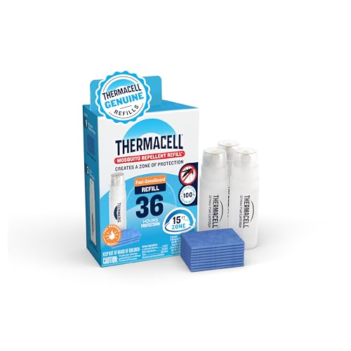 Thermacell Fuel-ZoneGuard Mosquito Repellent Refill; 15-Foot Zone of Scientifically Proven Outdoor Protection; Fuel-Powered; Patio Shield; 36-Hr Refill; Bug Spray Alternative; Scent Free; DEET-Free