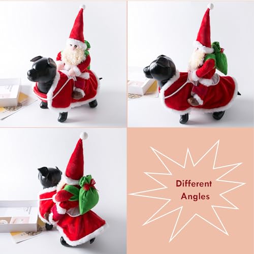 Disfraz Santa Claus para Perro Talla L miniatura 3