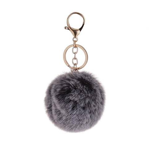 NICIFOAM Pom Pom Keychain Artificial Fur Ball Keychains Cozy Fluffy