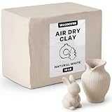 WOODOVER Premium Air Dry Clay White, 10 lb – Natural Modeling Clay for Sculpting, Pottery & DIY Crafts...
