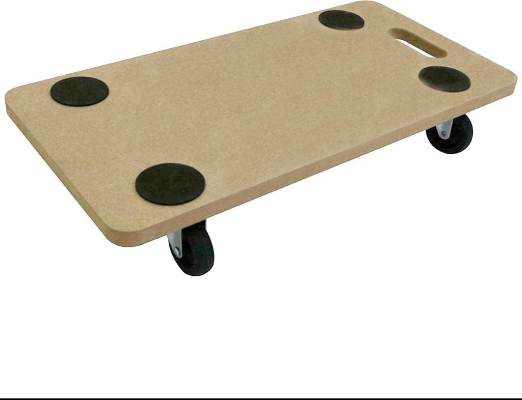 Pack OF 1 200KG Wooden Dolly Trolley - 4 Swivel Castor 360° Heavy Duty Anti Slip Wheels - Wooden Furniture Mover Platform Board for Home, Workplace & Industrial Use