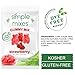 Simple Mixes Natural Gummy Mix, Healthy Snack, Dye-Free, No Gluten or Fat, Kosher, (3 Pack, Strawberry)