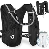 BECOJADDE Leichter 5 Liter Laufrucksack mit 1.5 Liter Trinksystem für Damen und Herren, Ideal für...