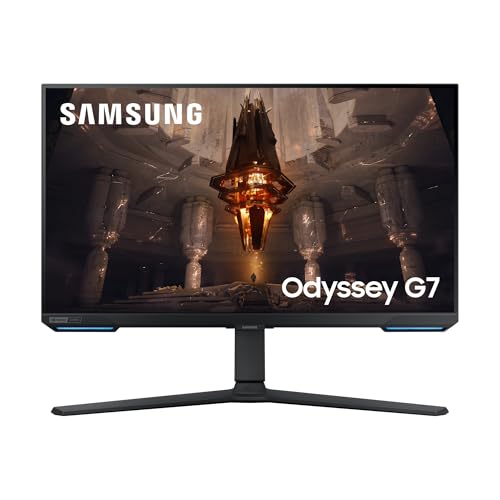 Samsung Ecran PC Odyssey G73T 28'' 144Hz, 1ms, Dalle IPS, Résolution 3840x2160 , 1000:1, 300 cd/m²,AMD FreeSync Premium Pro, Compatible G-Sync, Gaming Hub, Samsung TV Plus, Pied Ajustable, DisplayPort
