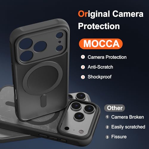 Image of MOCCA Magnetic Shockproof for iPhone 17 Pro Max Case,Black