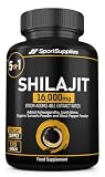 Shilajit Capsules 16,000mg -120 Days Supply - 60% Fulvic Acid - Added Ashwagandha, Lions Mane, Turmeric and Black Pepper - High Strength Himilayan Shalajit