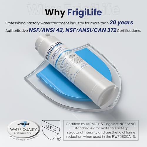 FrigiLife RWF5800A Refrigerator Water Filter Replacement for Frigidaire EPTWFU01 EWF02 Pure Source Ultra II, PureSource Ultra 2, SCWFTCTO, GP006, EPTWFUO1, MR022, JO22, BO022, TH-01, DE022, 1007 4PACK by FrigiLife - Used condition - Image 3
