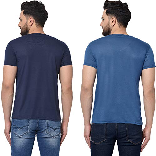 Image of JANGOBOY Men's V-Neck Cotton T-Shirt (Pack of 2)