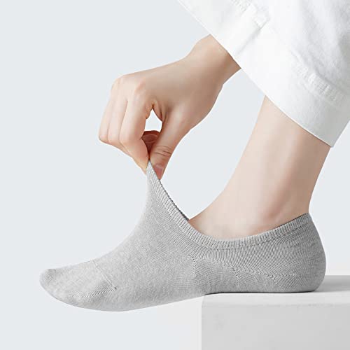 Bestena 6 Pairs No Show Socks For Women, Women's Cotton Invisible Socks Non Slip Socks(Us Womens Shoe 5-8) #TOP3