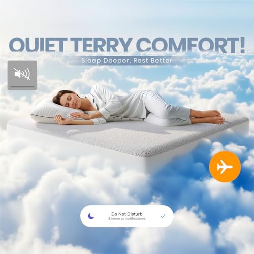 Queen Size Mattress Protector Waterproof 2 Pack, Premium 200 GSM Terry Mattress Cover, Soft & Breathable Bed Cover, Fitted Sheet Style Stretchable Deep Pockets 17" by Utopia Bedding (White) by Utopia Bedding - Image 8