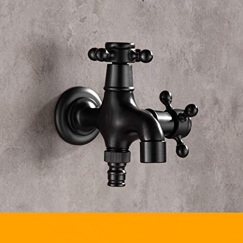 Robinet machine à laver et jardin en laiton noir pour simplifier le quotidien
